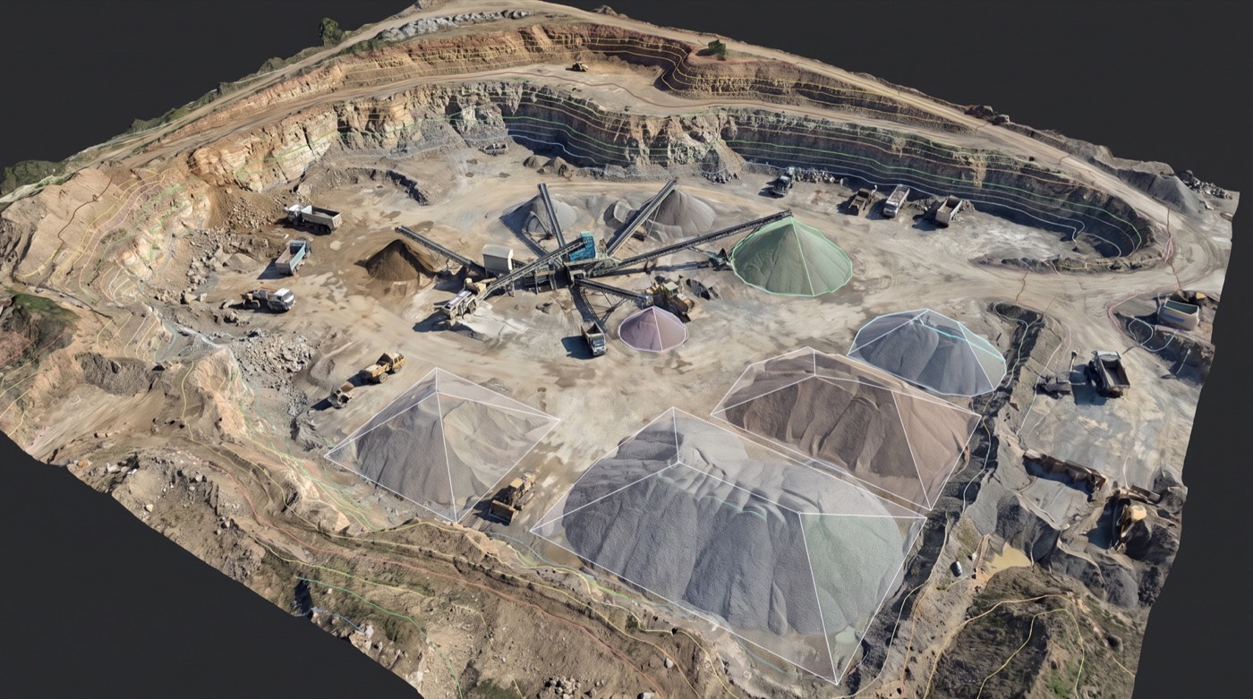 Skyflex multirotor survey aircraft between missions